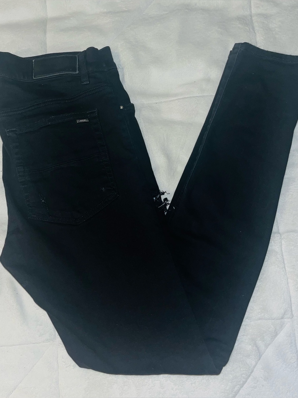 AMIRI Black Distressed Skinny Jeans Men’s Size 32 X 33